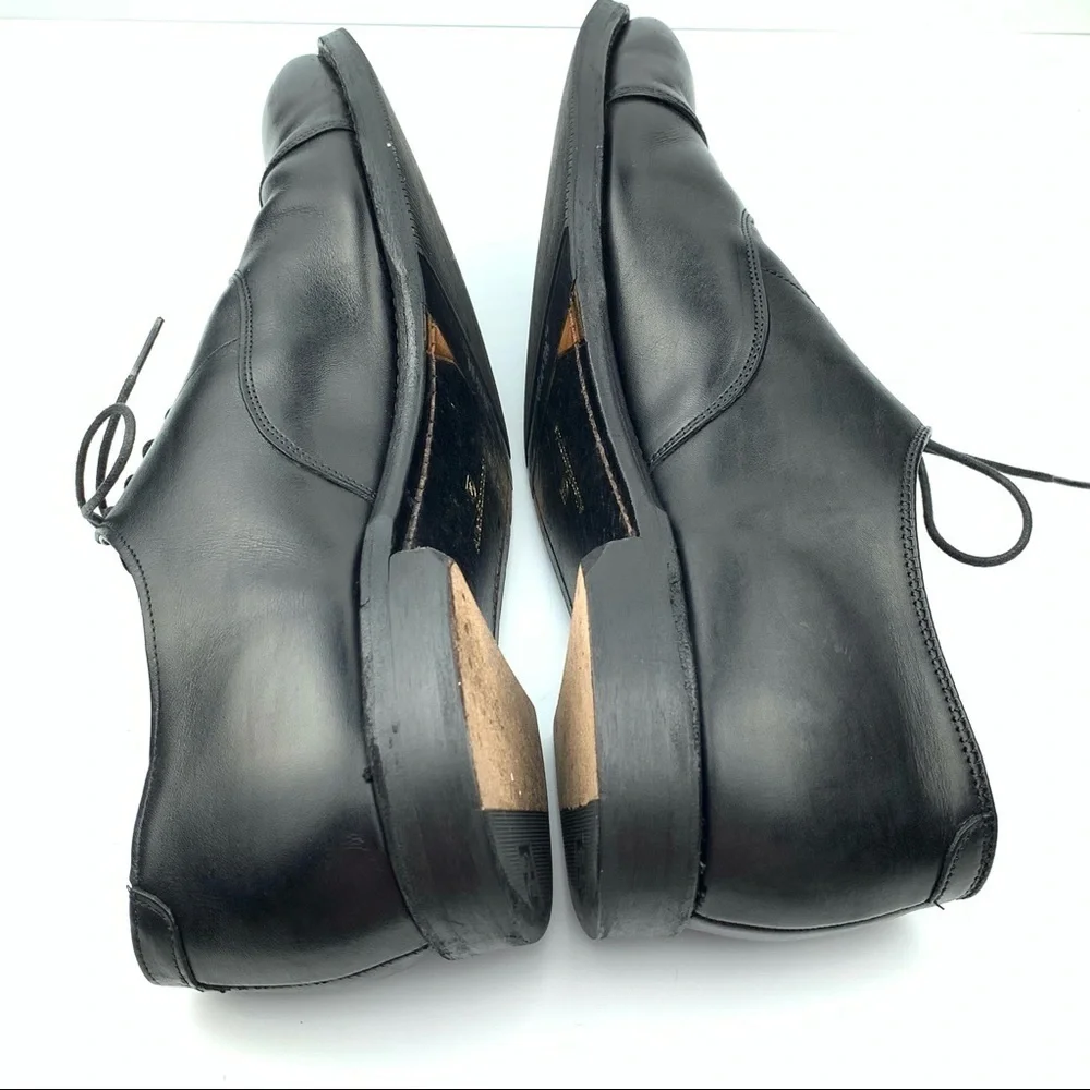 Allen Edmonds Hopkinson mens cap toe oxfords size 13 D black calfskin leather